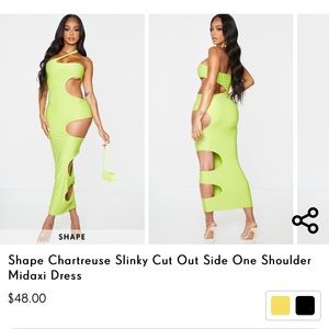 Slinky Cut Out Side One Shoulder Midaxi Dress